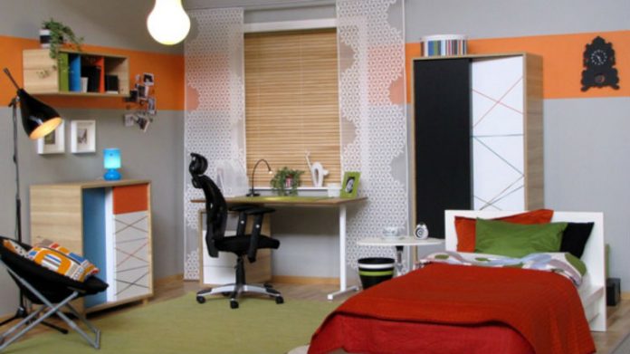 Pok&oacute;j młodzieżowy - wnętrze nieprzeciętne