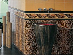 Ceramika imitująca skórę krokodyla Ceramika imitująca skórę krokodyla