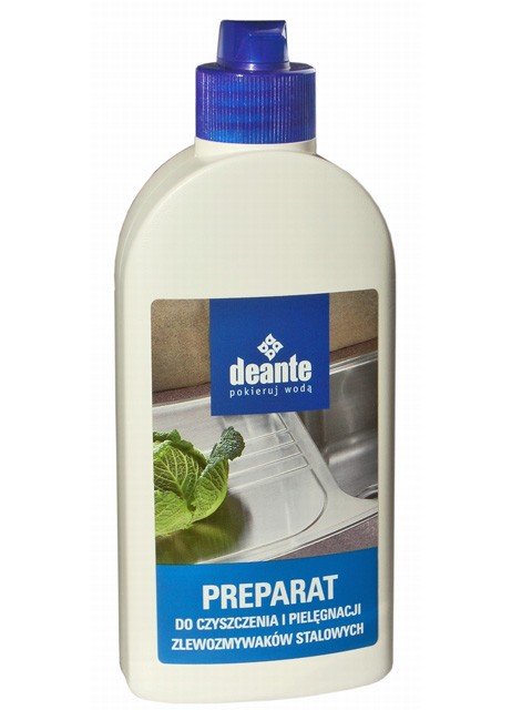 Preparat do czyszczenia stalowych zlewozmywak&oacute;w 