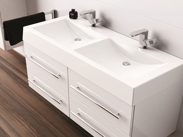 Meble łazienkowe Amsterdam - akrylowa powierzchnia w najmodniejszych kolorach