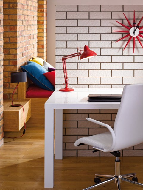 Cegła we wnętrzach