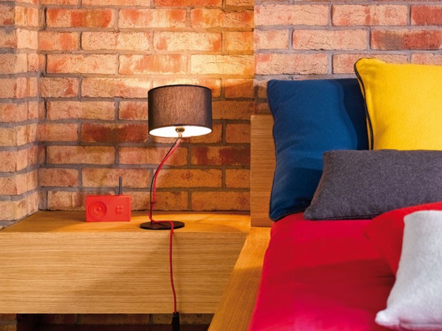 Cegła we wnętrzach