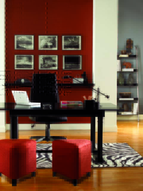 Czerwień w domu Benjamin Moore