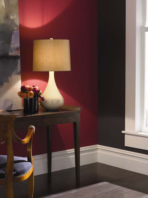 Czerwień w domu Benjamin Moore