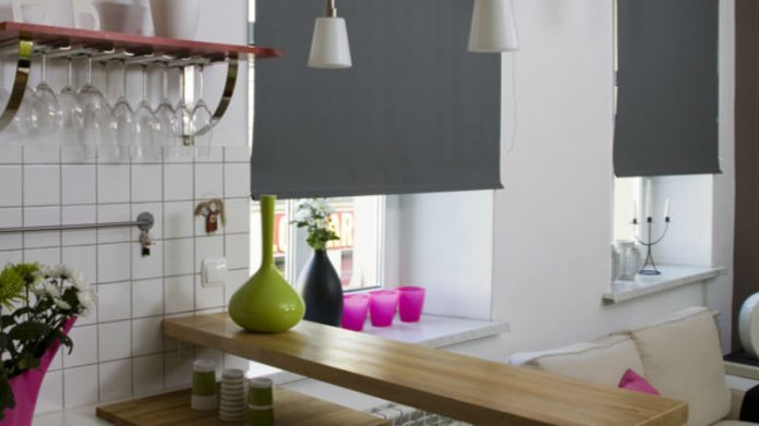 Nowocześnie ozdobione okno