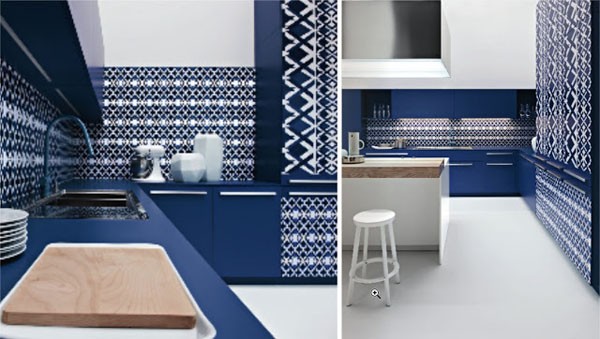 Niebieskie kuchnie. fot.: Elmar
