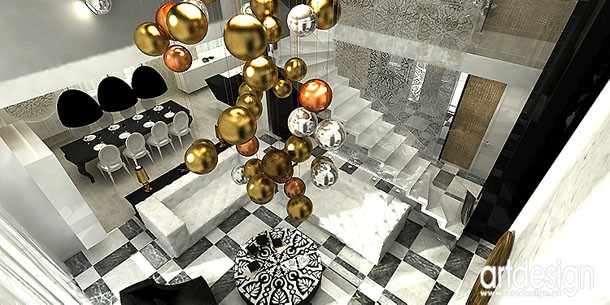 Salon w stylu glamour. Jak go urządzić? Fot. Art Design Salon w stylu glamour. Jak go urządzić? Fot. Art Design