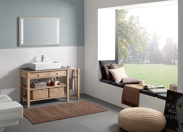 Dębowe meble w łazience