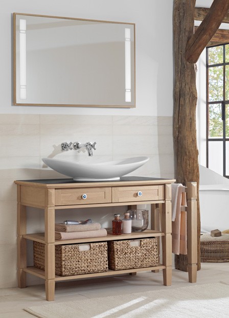 Dębowe meble w łazience