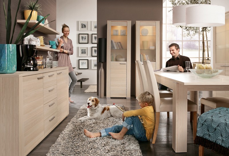 Aranżacja jadalni o powierzchni 15,7 m² 16 meble ombra forte 2