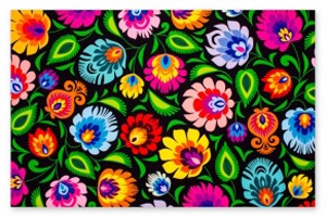 Łowickie akcenty w mieszkaniu. folkstar.pl