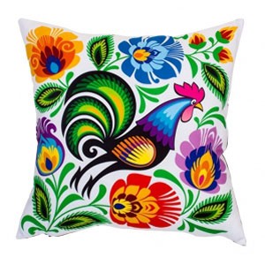 Łowickie akcenty w mieszkaniu. folkstar.pl