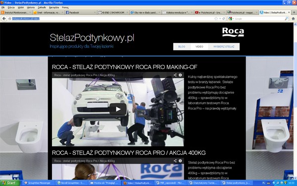  Niewidoczny stylista przestrzeni łazienkowej - stelaże podtynkowe Roca