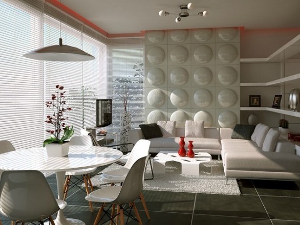 biały salon, źródło: designmag.fr biały salon, źródło: designmag.fr