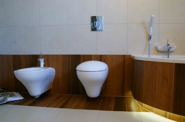 Płytki ceramiczne imitujące drewno, fot. Pracownia Projektowa Pe2