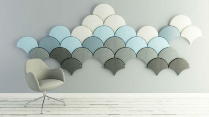Panele ścienne w kształcie wachlarza