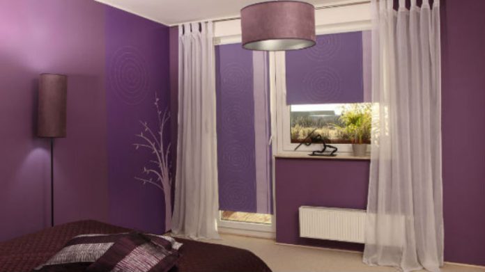 Lawendowy kolor w sypialni - doda energii we wnętrzu