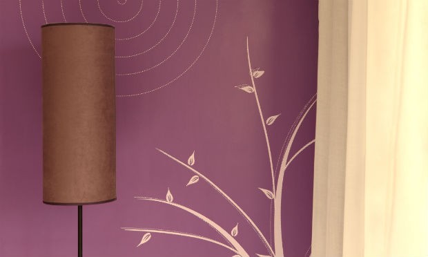 Lawendowy kolor w sypialni