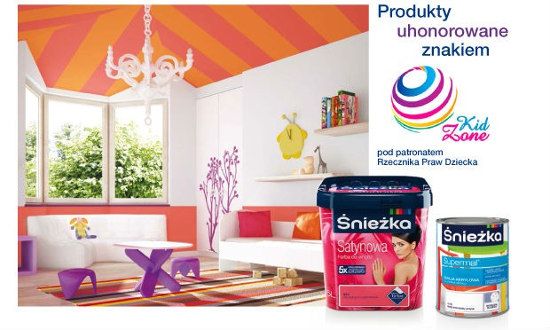 Produkty Śnieżki ze znakiem jakości KidZone!