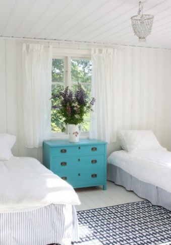 Polne kwiaty w sypialni, fot.: Jill Sorensen