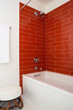 pomaranczowa lazienka amoderninstinct tumblr com