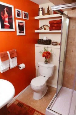 pomaranczowa lazienka pinterest lisa lou