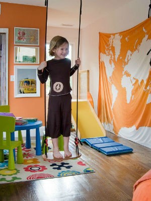 pomaranczowe sciany w pokoju dziecka kate jackson design a