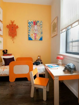 pomaranczowe sciany w pokoju dziecka reiko feng shuy design a