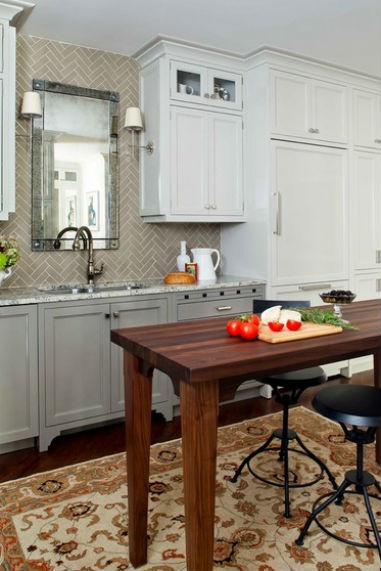 Kuchenna ściana w jodełkę, fot.: Terracotta Properties Kuchenna ściana w jodełkę, fot.: Terracotta Properties