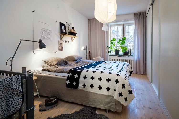 Mieszkanie w stylu skandynawskim, fot.: bosthlm.se