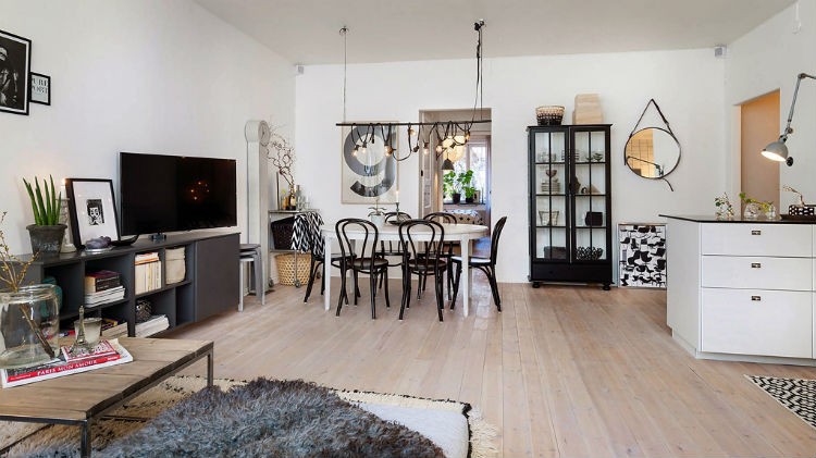 Mieszkanie w stylu skandynawskim, fot.: bosthlm.se