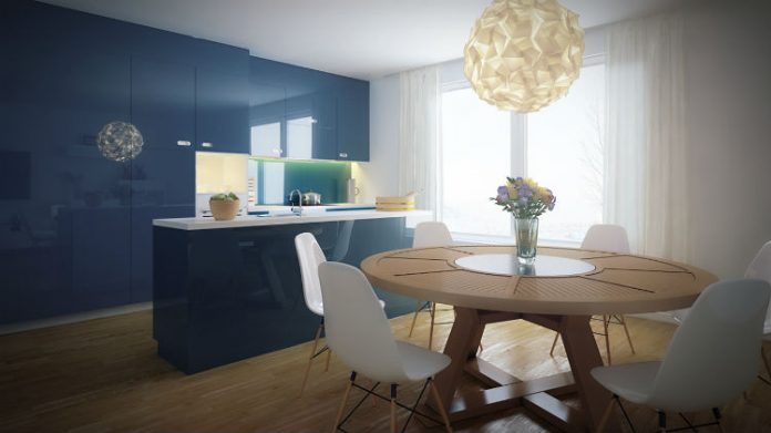 Szkło lakierowane SGG Midnight w modnym, granatowym kolorze