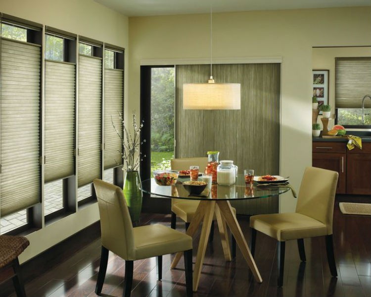 Rolety plisowane, fot.: Lisa Scheff Designs