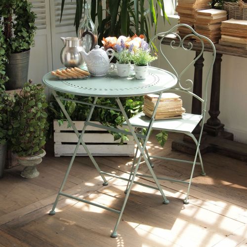 Metalowy st&oacute;ł na balkon, fot.: bonami.pl