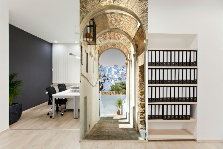 Aranżacja fototapety we wnętrzu