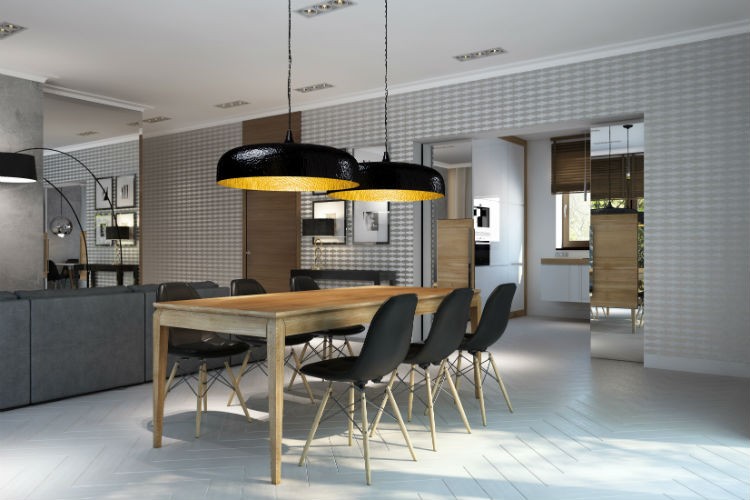 St&oacute;ł dębowy AVANGARDE - wsp&oacute;łczesny design, wyjątkowa forma w niesymetrycznym podziale: idealny st&oacute;ł do nietuzinkowych wnętrz