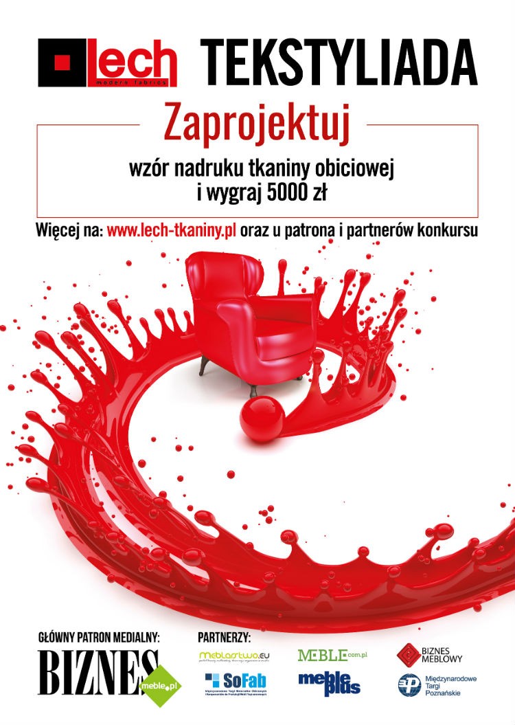 Zaprojektuj wz&oacute;r nadruku tkaniny obiciowej i wygraj 5000 zł
