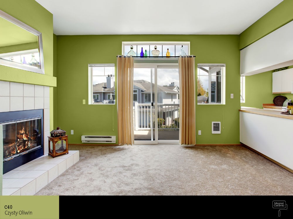 Zieleń niemal w każdej swojej odsłonie tworzy we wnętrzu atmosferę bardzo naturalną