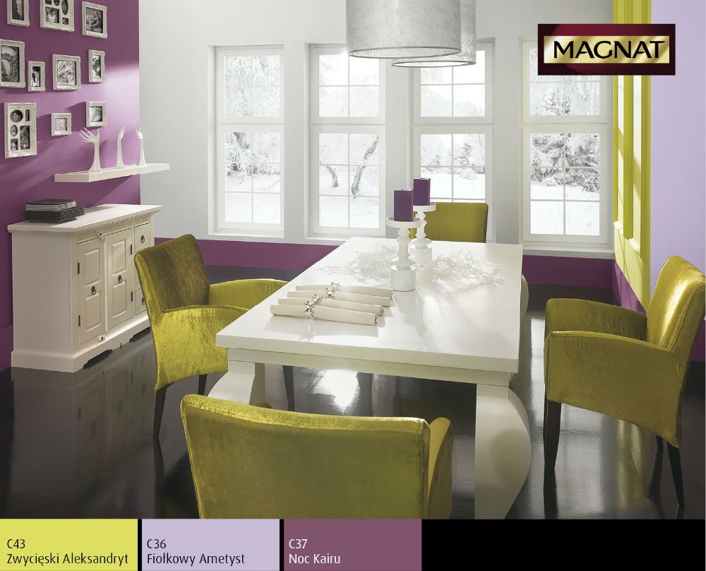 modne zestawienia kolorów ścian Zestawienie kolorów na ścianach