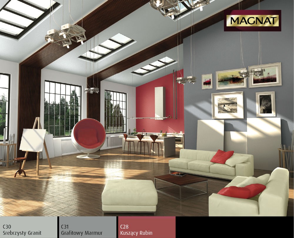 kolory we wnętrzach zestawienia Zestawienie kolorów ścian. Jak odpowiednio wybrać dwa kolory?