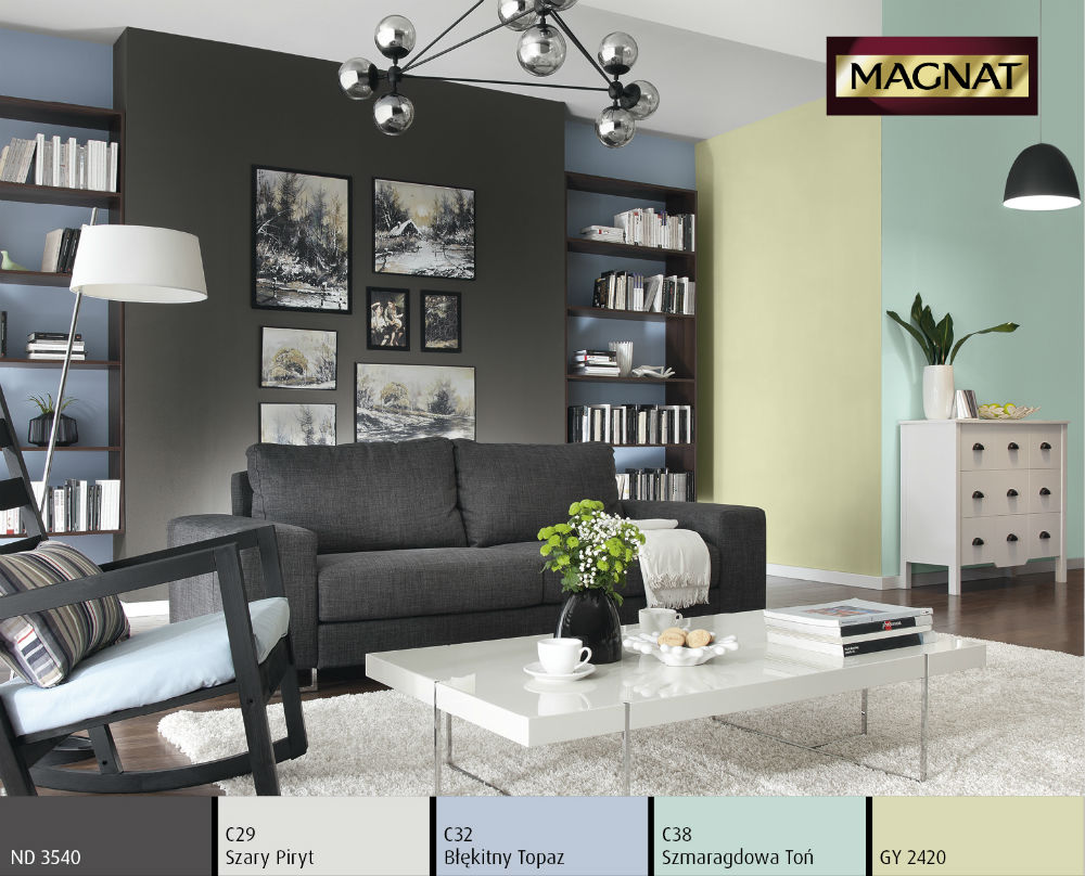 modne zestawienia kolorów ścian Zestawienie kolorów ścian. Jak odpowiednio wybrać dwa kolory?