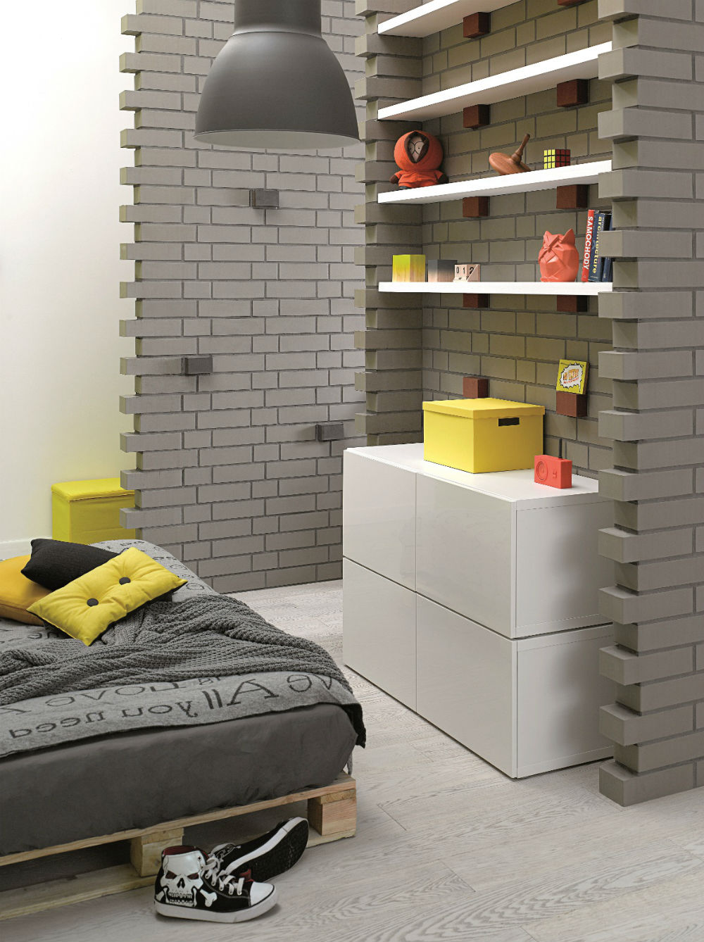 Klinkier w pokoju nastolatka, fot.: Roben