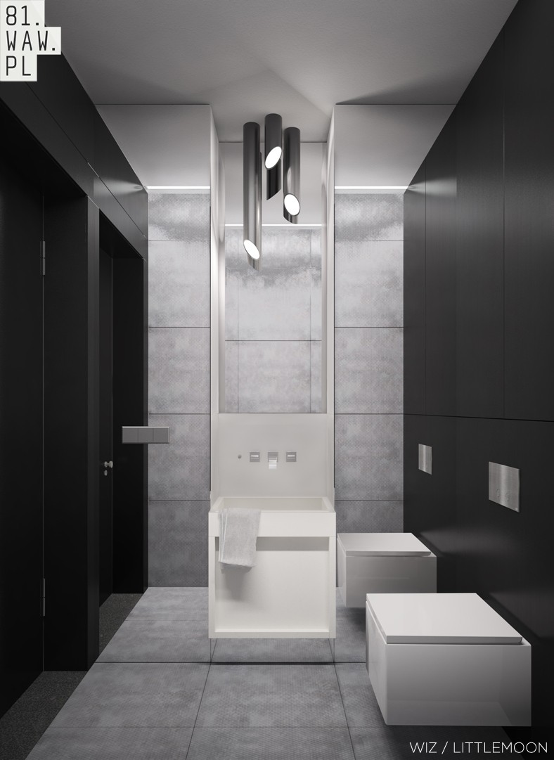 Betonowa ściana - Industrialne wnętrza