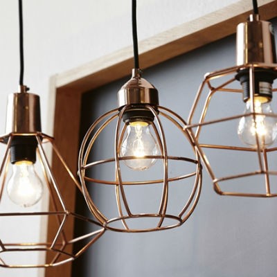 Industrialna lampa do kuchni Round Coper