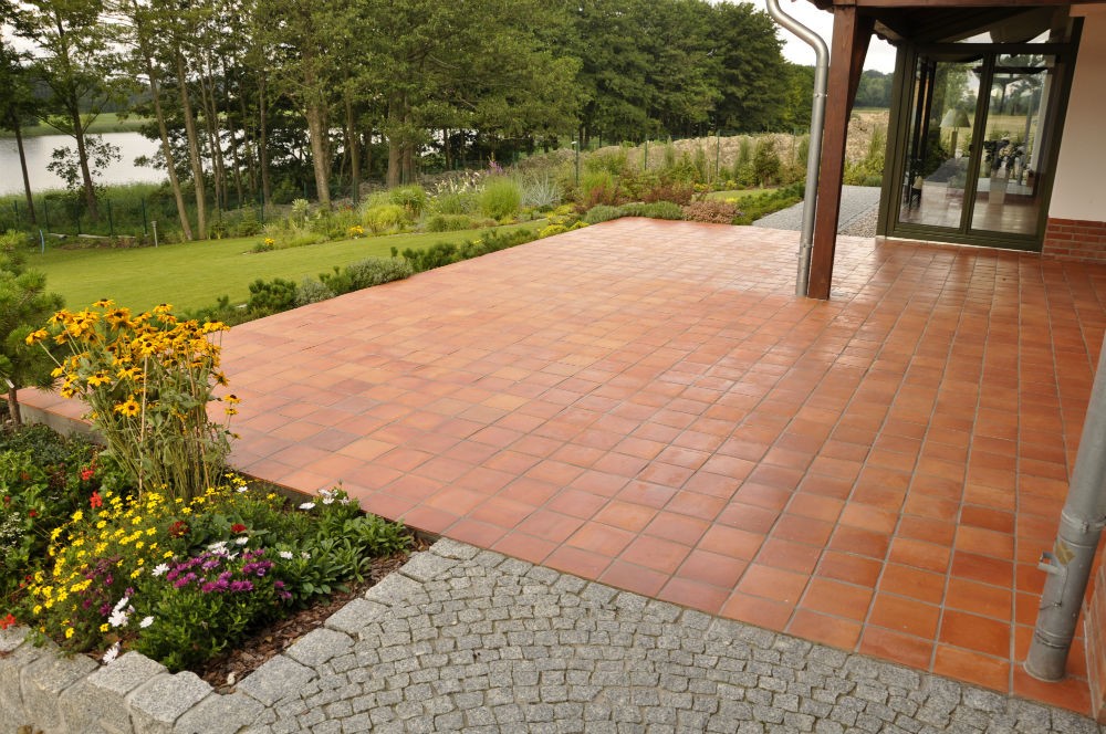 Terakota Cotto 20x20, inwestor indywidualny, uwaga: odkryty taras