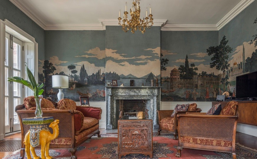 Pomysły na dekorację ściany w salonie - fototapeta, źr&oacute;dło: zuber.fr