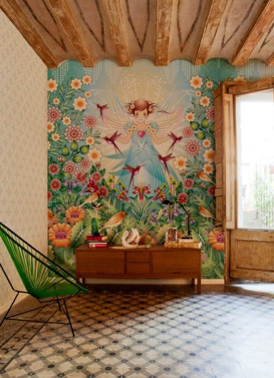 Pomysły na dekorację ściany w salonie - fototapeta, źr&oacute;dło: fotoboard.com.pl