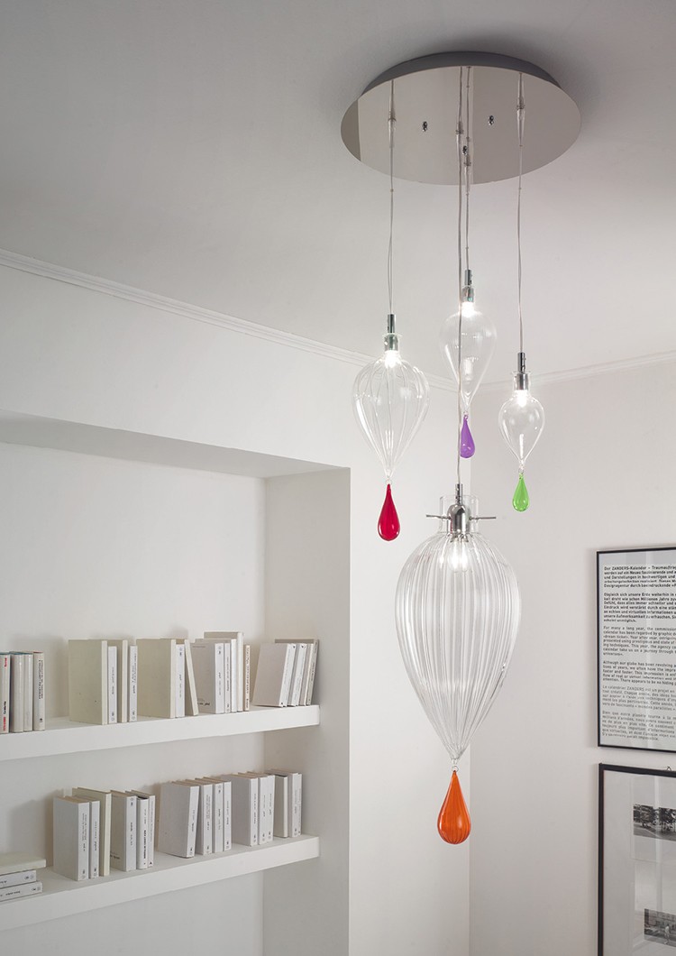 Siła światła tkwi w tradycji - lapmpa Goccia Mix