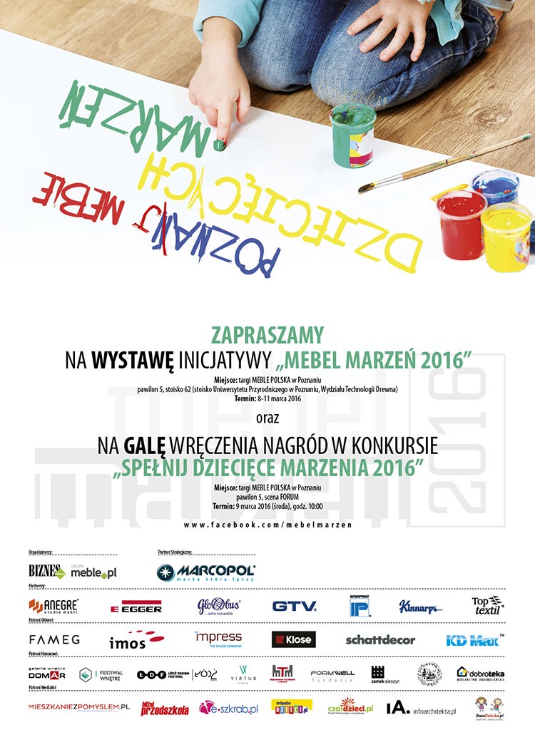 Zapraszamy na wystawę "Mebel Marzeń 2016" podczas targ&oacute;w "Meble Polska"
