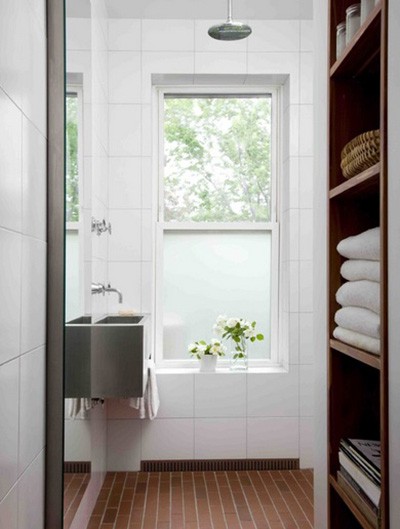 najciekawsza łazienka z cegłą, fot.: Delson or Sherman Architects